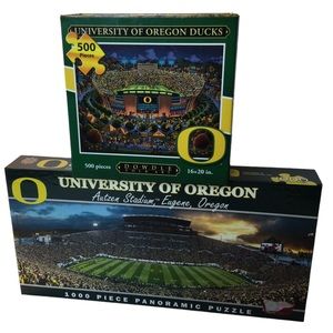 University Of Oregon Jigsaw Puzzle Bundle New In Box